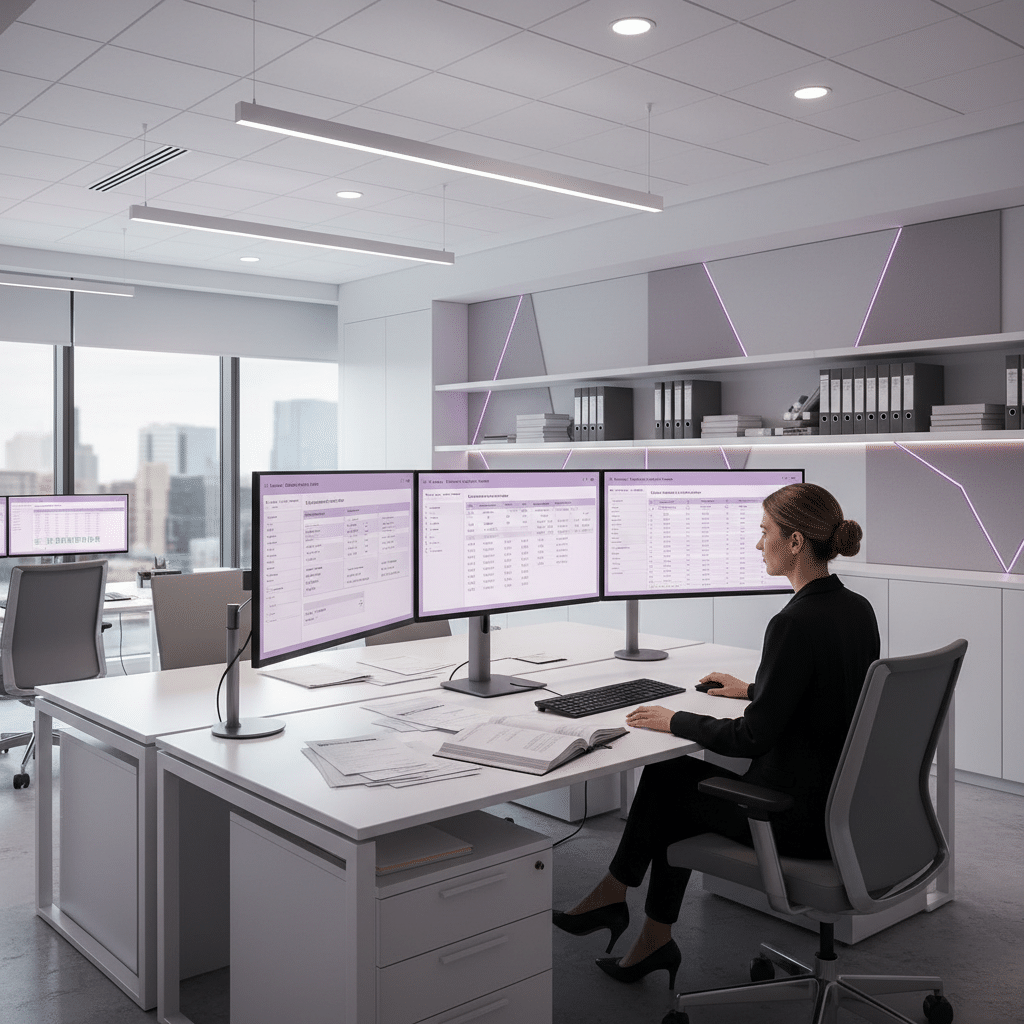 Hotel back office with accounting dashboards